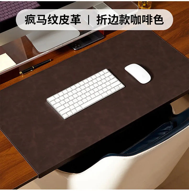 Folding Big Mouse Pad Elbow Guard Wrist guard PU Laptop Non-slip Easy To Clean Keyboard Mats Office Desk Mat Gaming mousepad