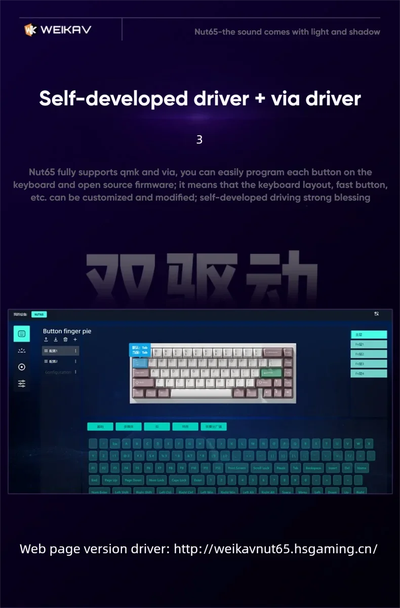 Weikav Lucky65 V3 Lucky65 V2 NUT65 Wireless Aluminum Mechanical Keyboard Kit 60% Bluetooth 2.4G Wired RGB Hotswap Gamer Keyboard