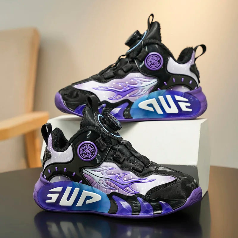 New Kids Sneakers Winter Warm Cotton Shoes for Children Casual Sports Shoes Boys Girls Anti-slippery Waterproof Tennis Trainers