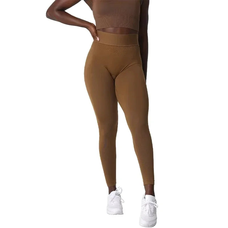 New Sport Seamless Leggings Spandex Tights Woman Fitness Elastic Breathable Hip-lifting Leisure Sports Running leggings