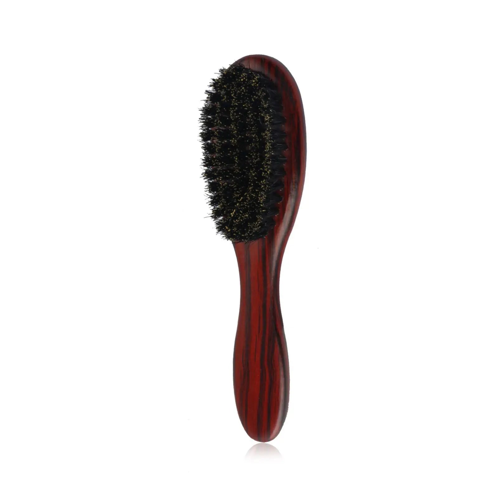 1pcs Boar Bristle Beard Brush Comb Wood Handle Hair Brush for Men's Mustache Shaving Comb Face Massage Facial Hair Cleaning