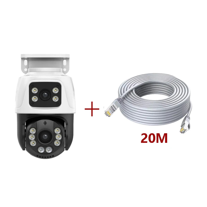 XMEYE 6MP POE PTZ Dual Lens IP CCTV Camera Video Surveillance Security Outdoor Two Way Audio Street ONVIF Full Color Auto Track