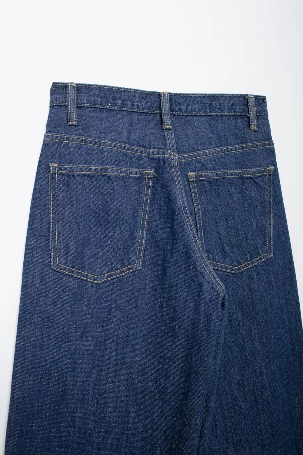 Women's Basic Hundred Jeans New Fashion Asymmetric Design High Waist Wide Leg Trousers Casual Women's Straight Leg Jeans