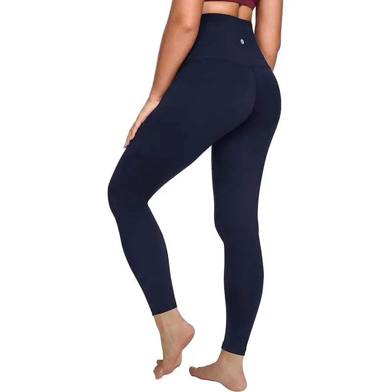 Workout Leggings for Women 25"  -  High Waisted Tummy Control Yoga Pants Butt Lifting Gym Training