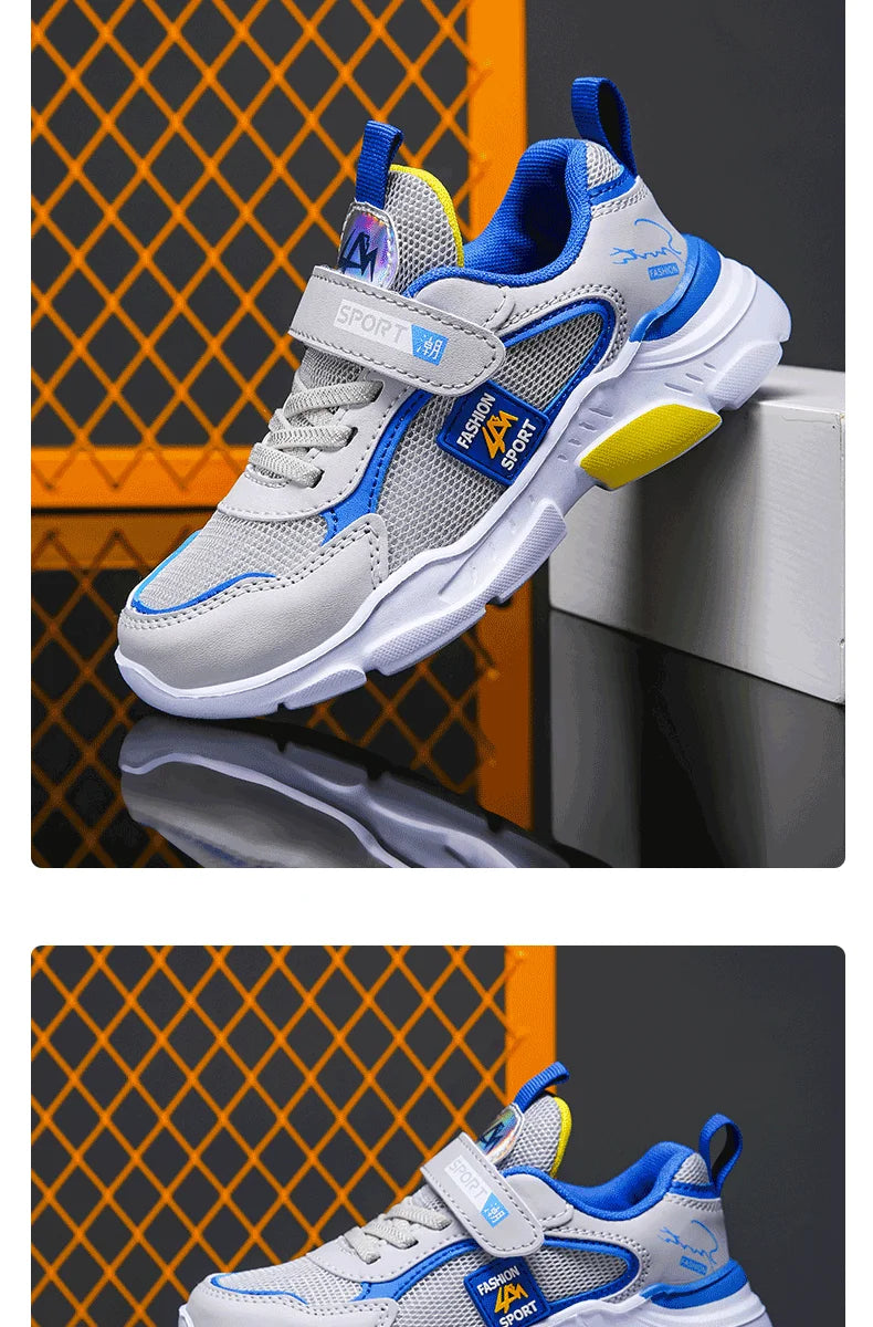 Kid Sneakers Sport Shoes for Boys Girls Fashion Children Breathable Mesh Comfort Casual Non-Slip Outdoor Running Shoes