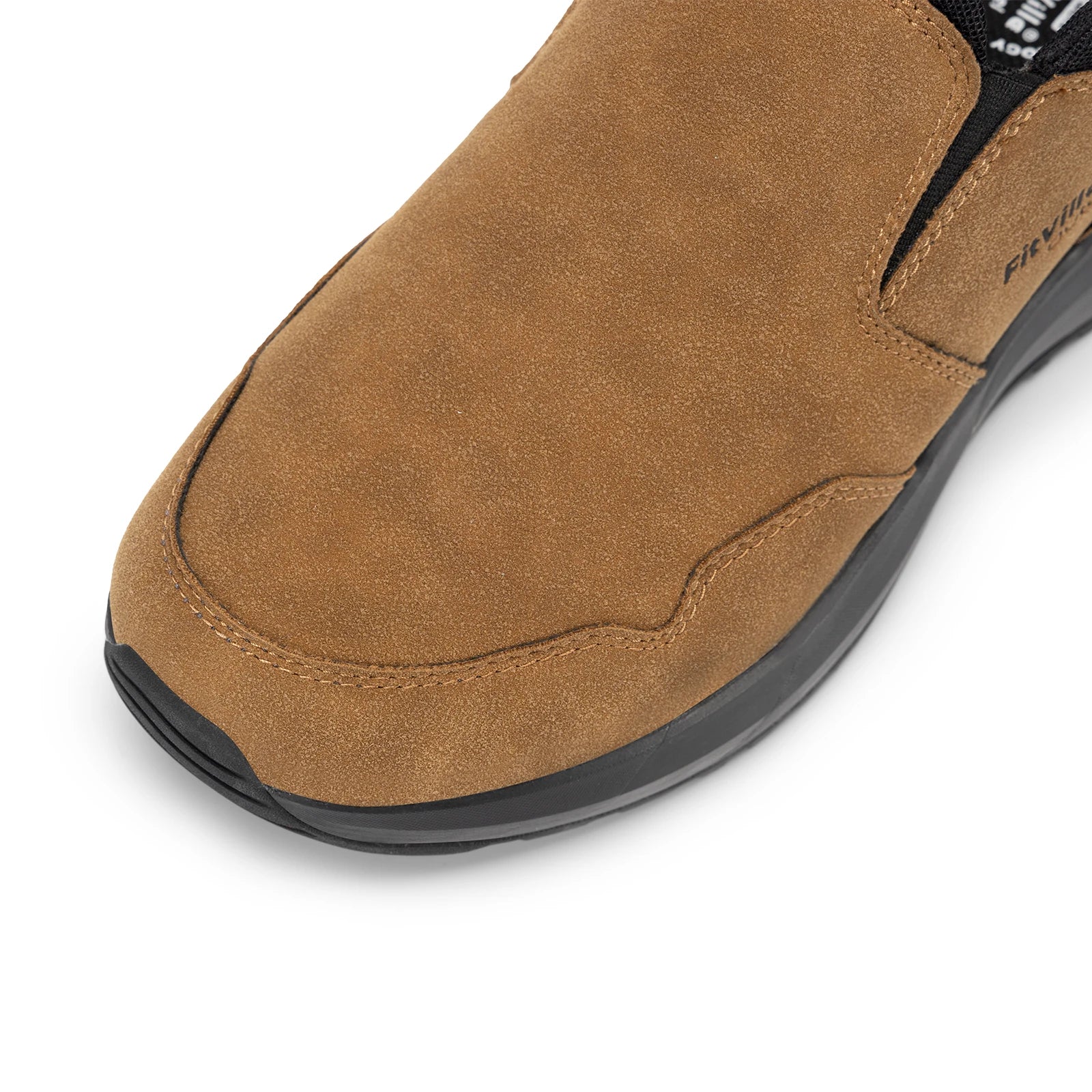 FitVille Men's Shoes Wide Hiking Comfortable  Slip on Loafers Go Walking and Trekking Trails  Sneakers with Arch Support