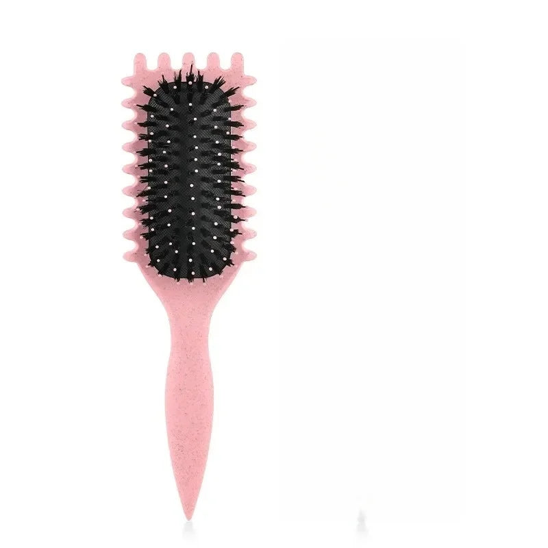 Salon Styling Curly Hair Styling Brush Curl Hair Brush for Combing and Shaping Men's and Women's Curls Reduce Pulling Tools