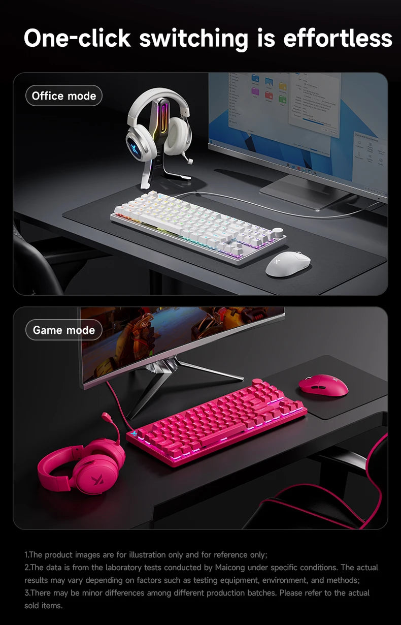 MCHOSE MIX87 Wired Gaming Keyboard Magnetic Swtich Keyboard 8K+256K Esport 0.08ms Low Latency E-Sports Custom Gamer Accessories