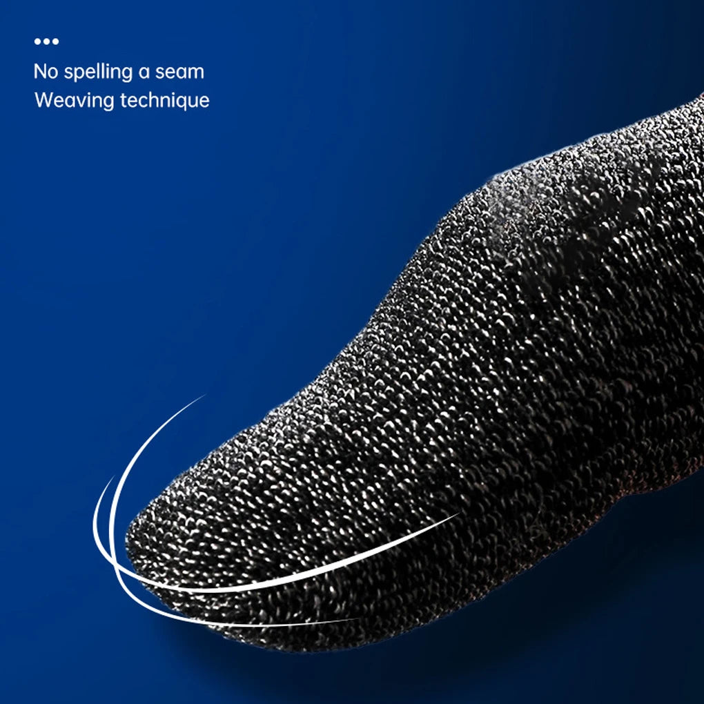 10PCS Mobile Phone Gaming Fingertip Sleeves Sweat-Proof Finger Cover Game Non-slip Touch Screen Thumb Fingertip Sleeves