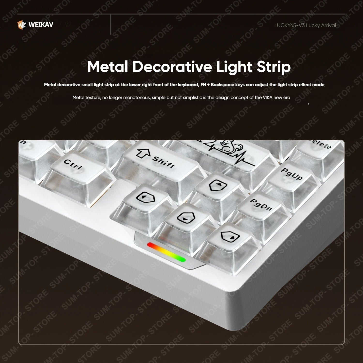 Weikav Lucky65 V3 Lucky65 V2 NUT65 Wireless Aluminum Mechanical Keyboard Kit 60% Bluetooth 2.4G Wired RGB Hotswap Gamer Keyboard