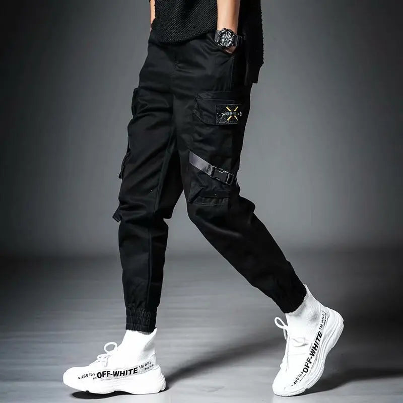 2025 new men's workwear pants, European and American men's loose straight casual pants, men's workwear pocket pants S-XXXL