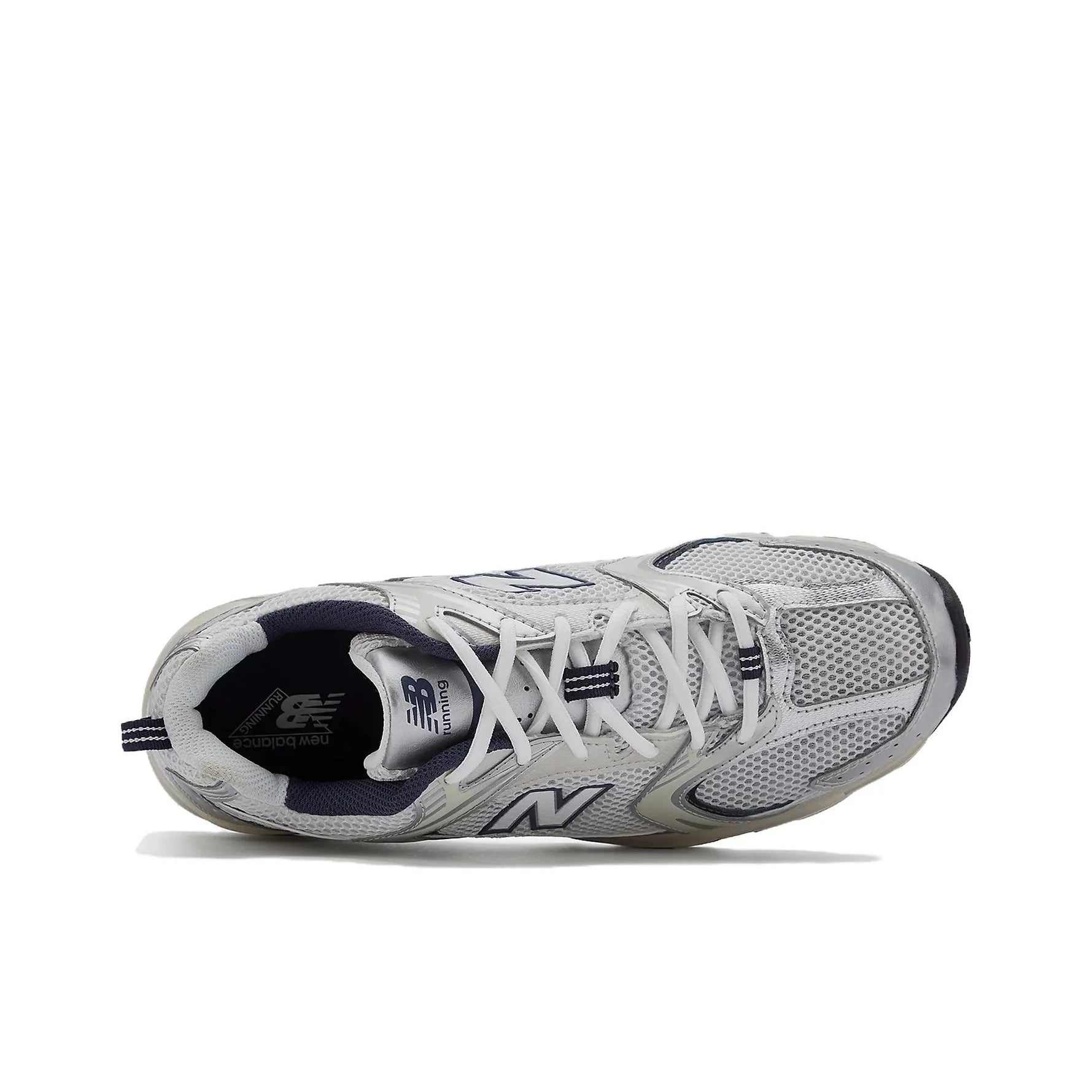 New Balance NB 530 Spring Low-Top Running Shoe, Unisex, Silver and White