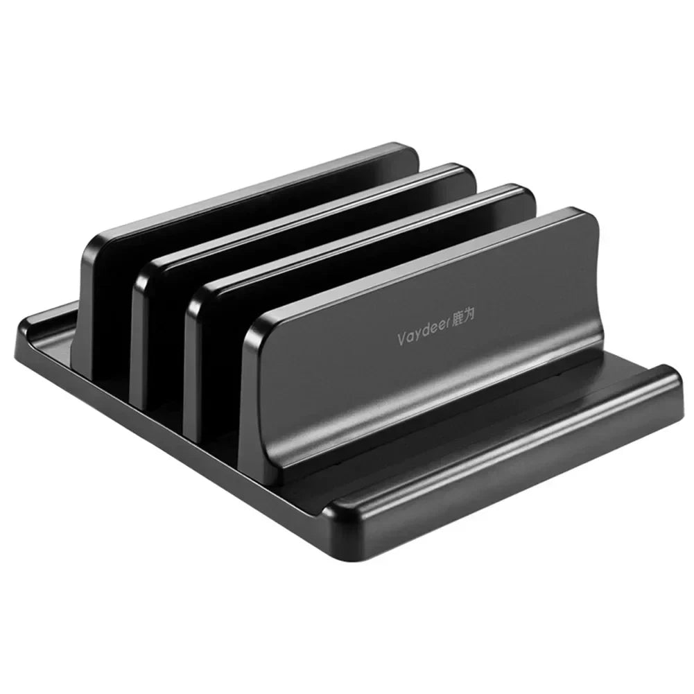 1pc Vertical Laptop Stand Adjustable Portable Tablet Phone Holder Plastic Desktop Laptop Storage Rack Space Save Accessory