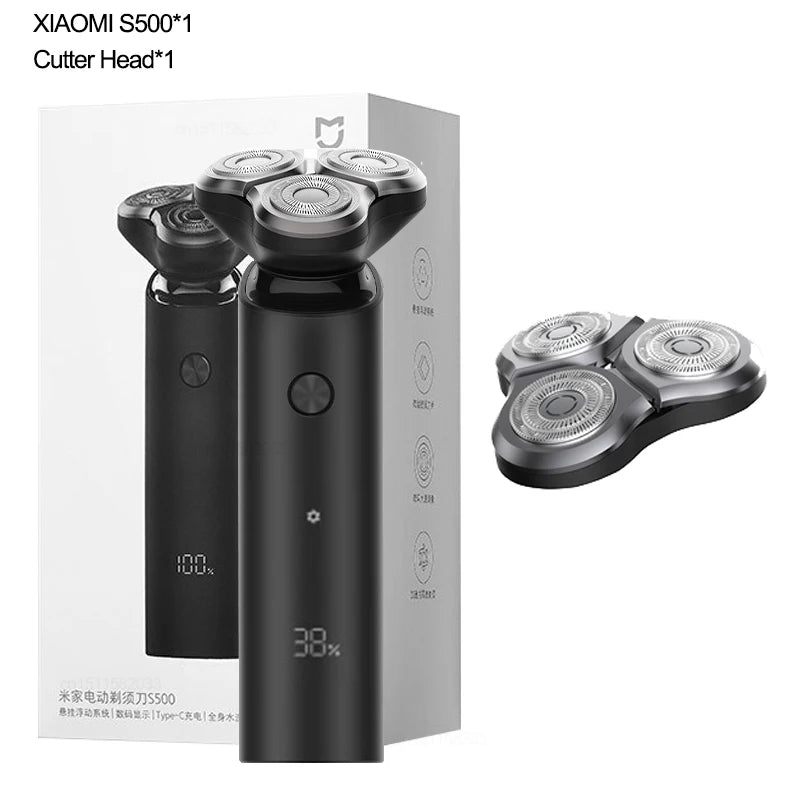 XIAOMI MIJIA S500 Electric Shaver Clipper Triple Blade Trimmer For Men Dry Wet Shaving Washable Beard Hair Cutting Machine Razor