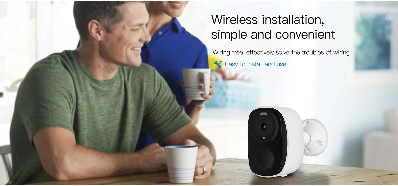 WIFI Survalance Camera 3MP Security Protection Outdoor IP Camera Smart Home Night Vision Video Recorder Battery Powered