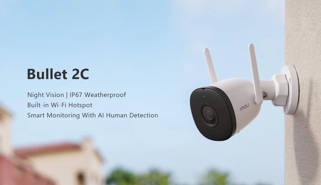 IMOU Outdoor Bullet 2C 5MP Wifi Camera Weatherproof AI Human Detection Outdoor Surveillance ip Camera