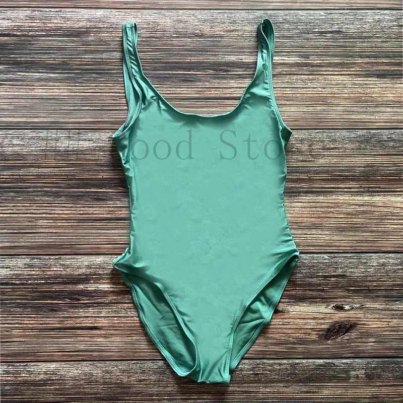 Sexy Padded One Piece Swimsuit Women Swimwear Solid Bathing Suit monokini Swimming Suit Summer Beachwear maillot de bain femme