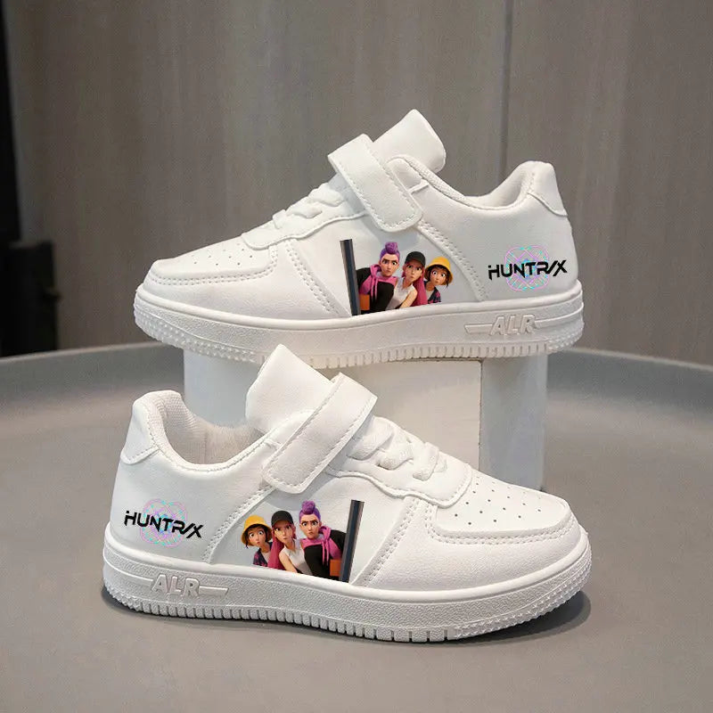 Anime Kpop Demon Hunter Shoes Huntrix Kids Tennis Shoes Children White Basket Shoes Rumi Casual Sneakers 4-12 Y Sport Shoes