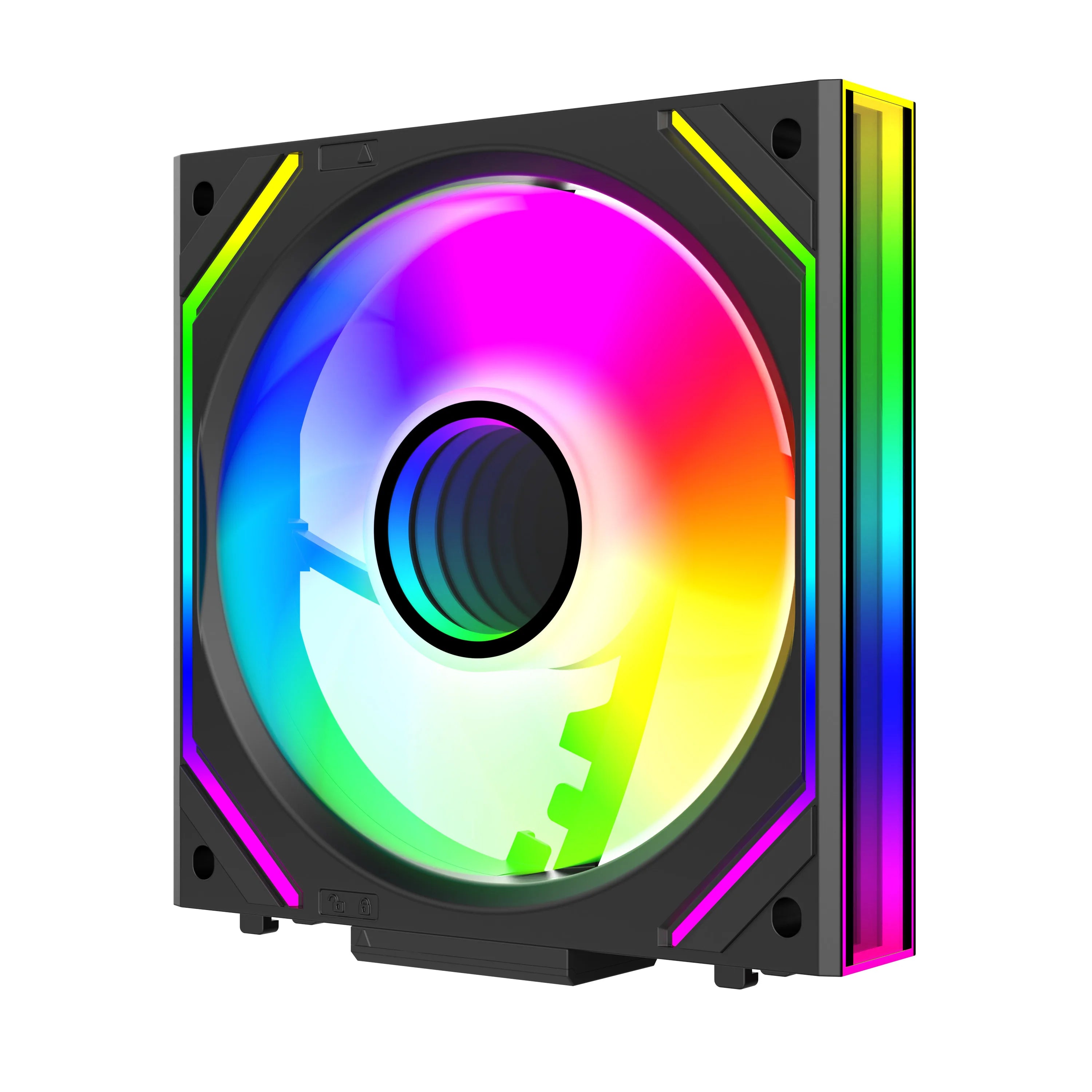[Colorful Glowing Blade] Jungle Leopard Interstellar V2 ARGB Fan 120mm - Infinity Mirror, 5V3pin RGB, PWM Daisy Chain, Gaming PC