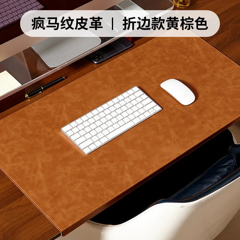 Folding Big Mouse Pad Elbow Guard Wrist guard PU Laptop Non-slip Easy To Clean Keyboard Mats Office Desk Mat Gaming mousepad