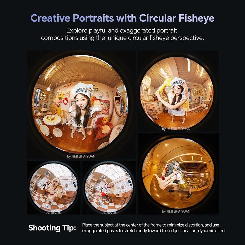 AstrHori 6mm F2.8 Full Frame Circular Fisheye Lens Manual Focus Ultra-wide Angle Camera Lens for SONY E NIKON Z CANON RF L Mount