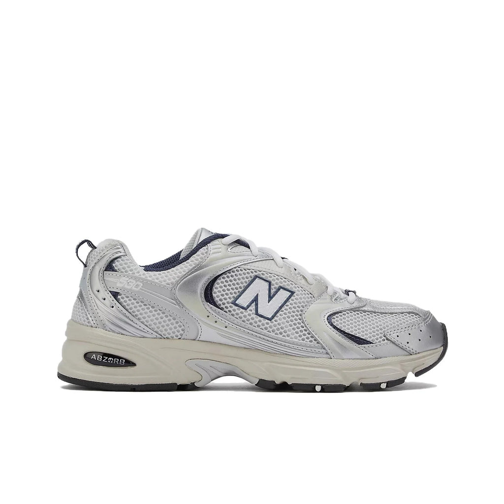 New Balance NB 530 Spring Low-Top Running Shoe, Unisex, Silver and White
