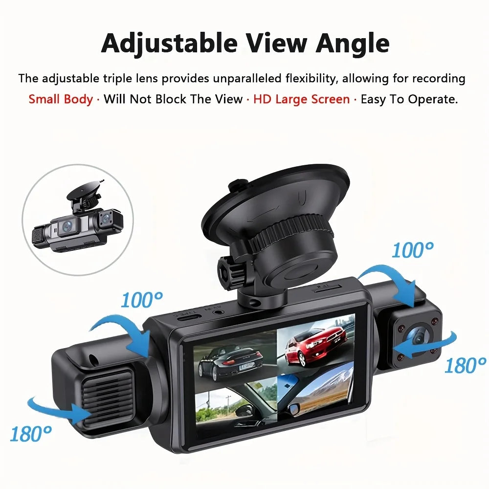 4 Channel Dash Cam wifi dashcam for car dvr Video Recorder Night Vision 24H Parking Monitor Black Box 360° Car Recording Camera