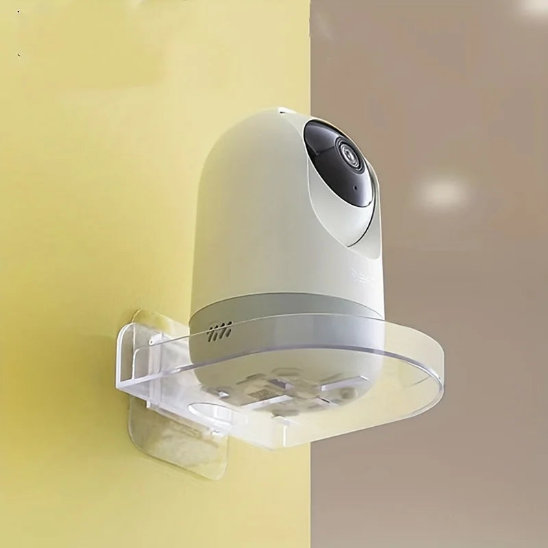 1/2pcs Adhesive Monitor Floating Shelf Security Cameras Baby Monitors Non-Drilling Wall Shelf Office Home Decor Bathroom Storage