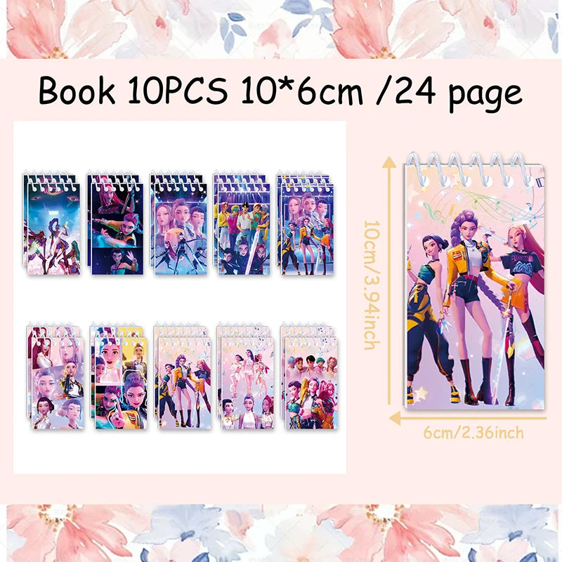 Kpop Demon Coil Notebook, Huntrix Anime Book, Decorative Notebook, Party Gift for Guests, Birthday Party Supplies, Kpop Warrior