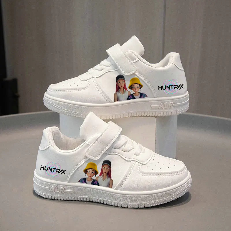 Anime Kpop Demon Hunter Shoes Huntrix Kids Tennis Shoes Children White Basket Shoes Rumi Casual Sneakers 4-12 Y Sport Shoes