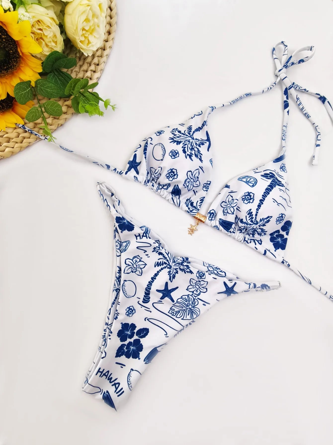 2026 Polka Dot Bikini Bikin Sexy Strap Split Set Swimsuit Women