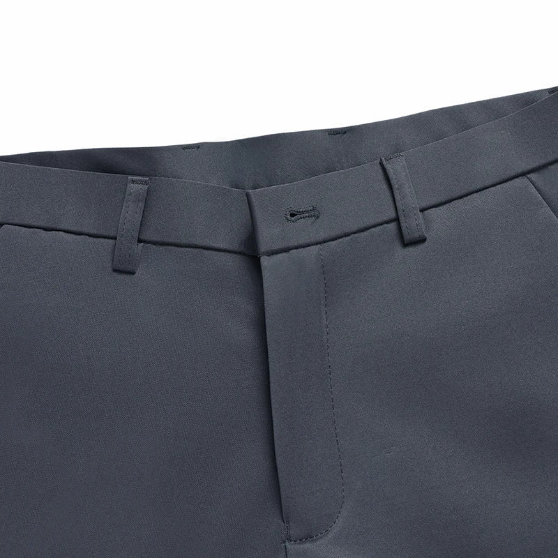 29-42 Men's Summer Pants Thin Straight Stretch Casual Pants with No Trace No Ironing Fabric Silky and Cool Feeling