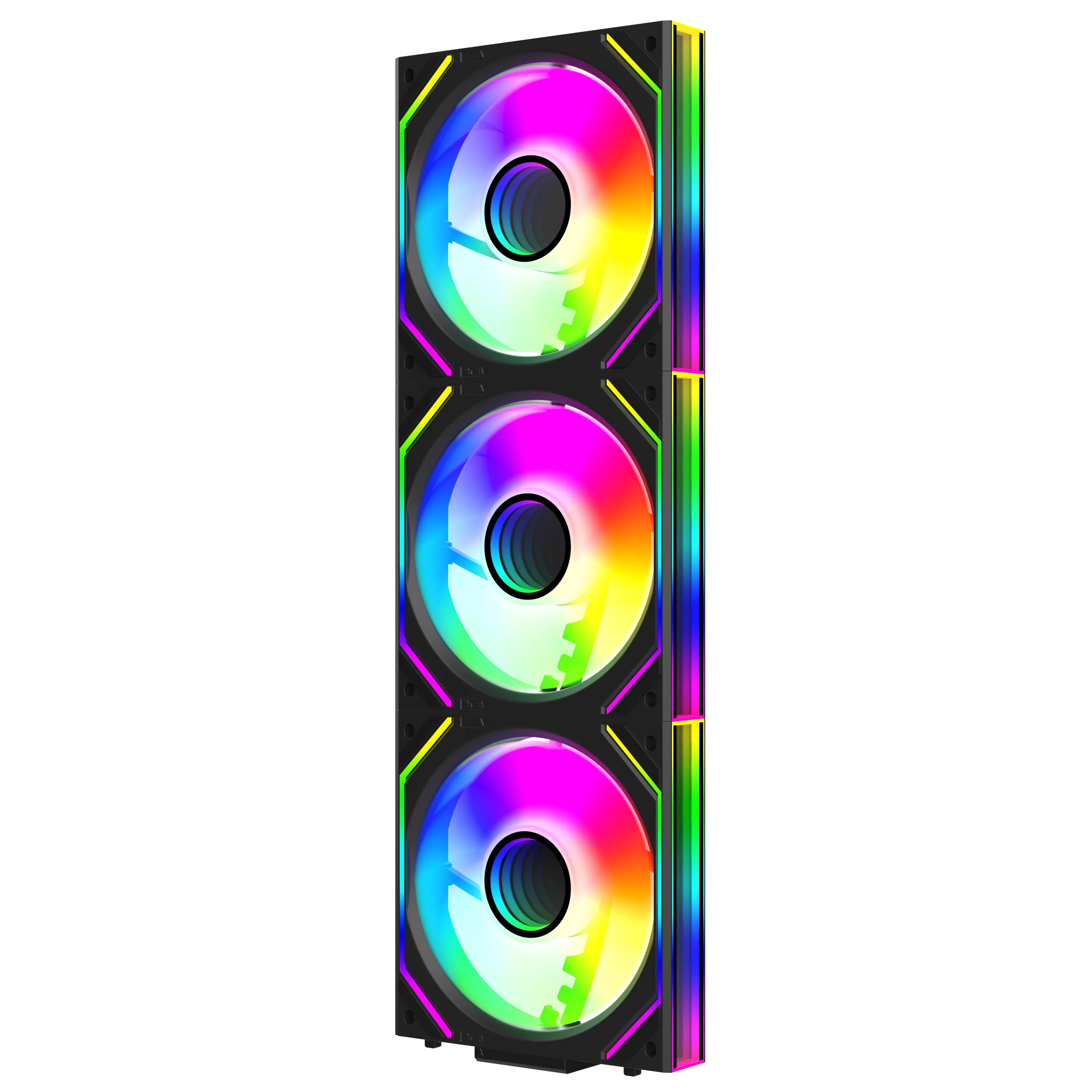 [Colorful Glowing Blade] Jungle Leopard Interstellar V2 ARGB Fan 120mm - Infinity Mirror, 5V3pin RGB, PWM Daisy Chain, Gaming PC